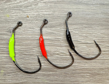 3 pack Weighted Hooks